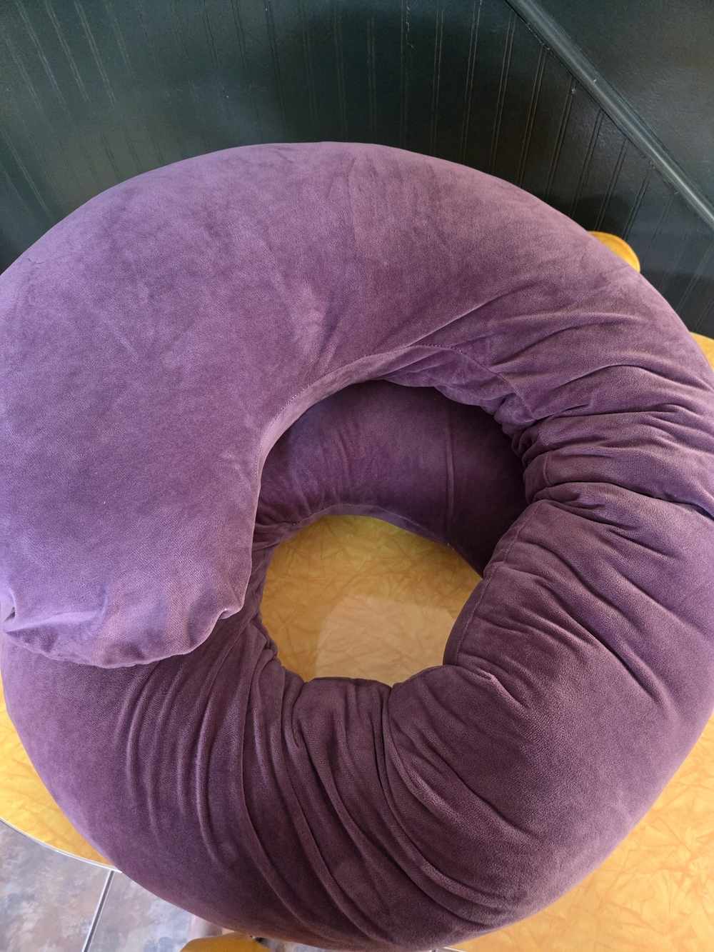 Plush Purple Donut Neck Pillow by